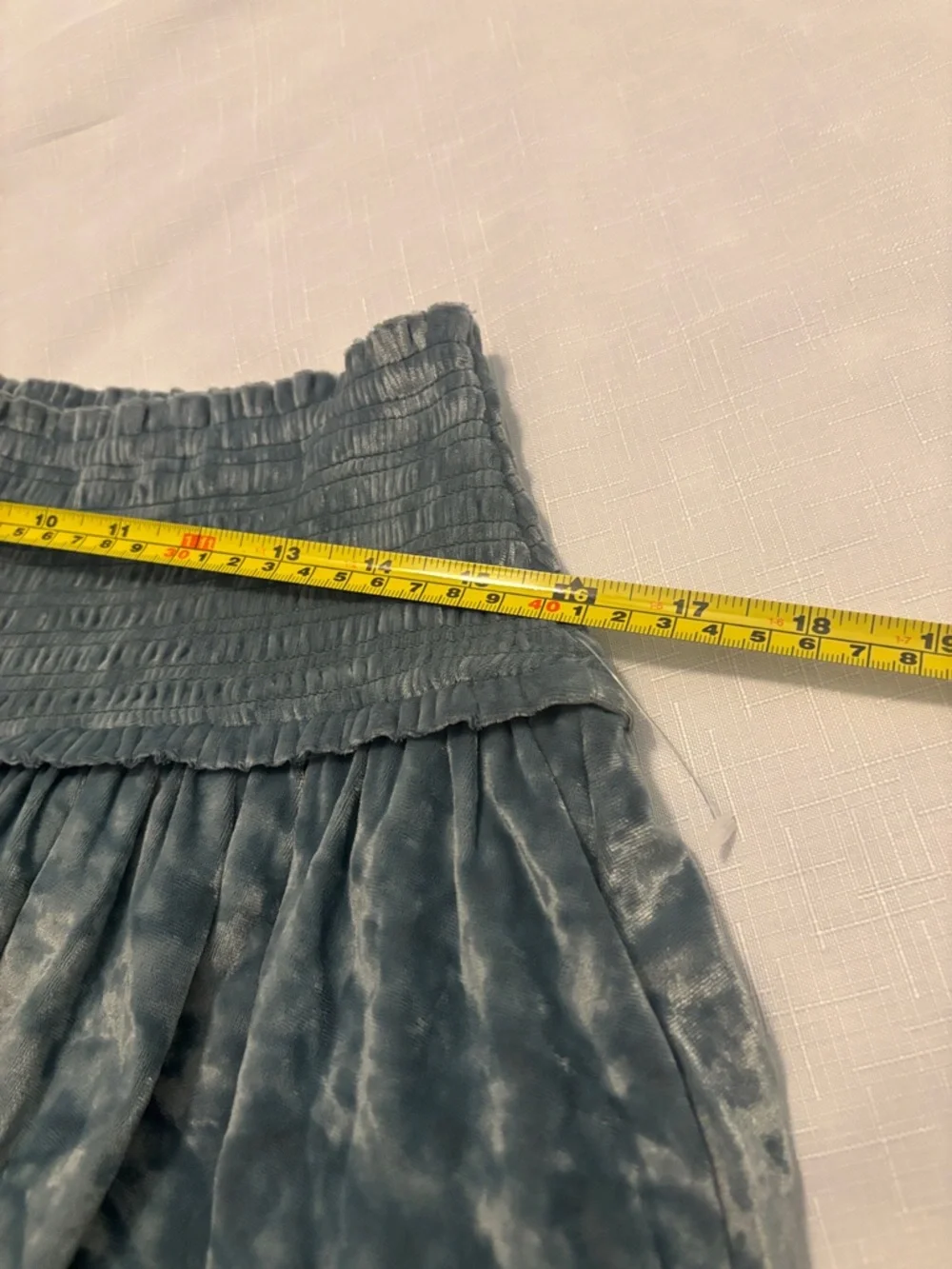 Aerie Frills n Thrills Sage Green SZ L velvet ruffle tiered mini skirt NWOT